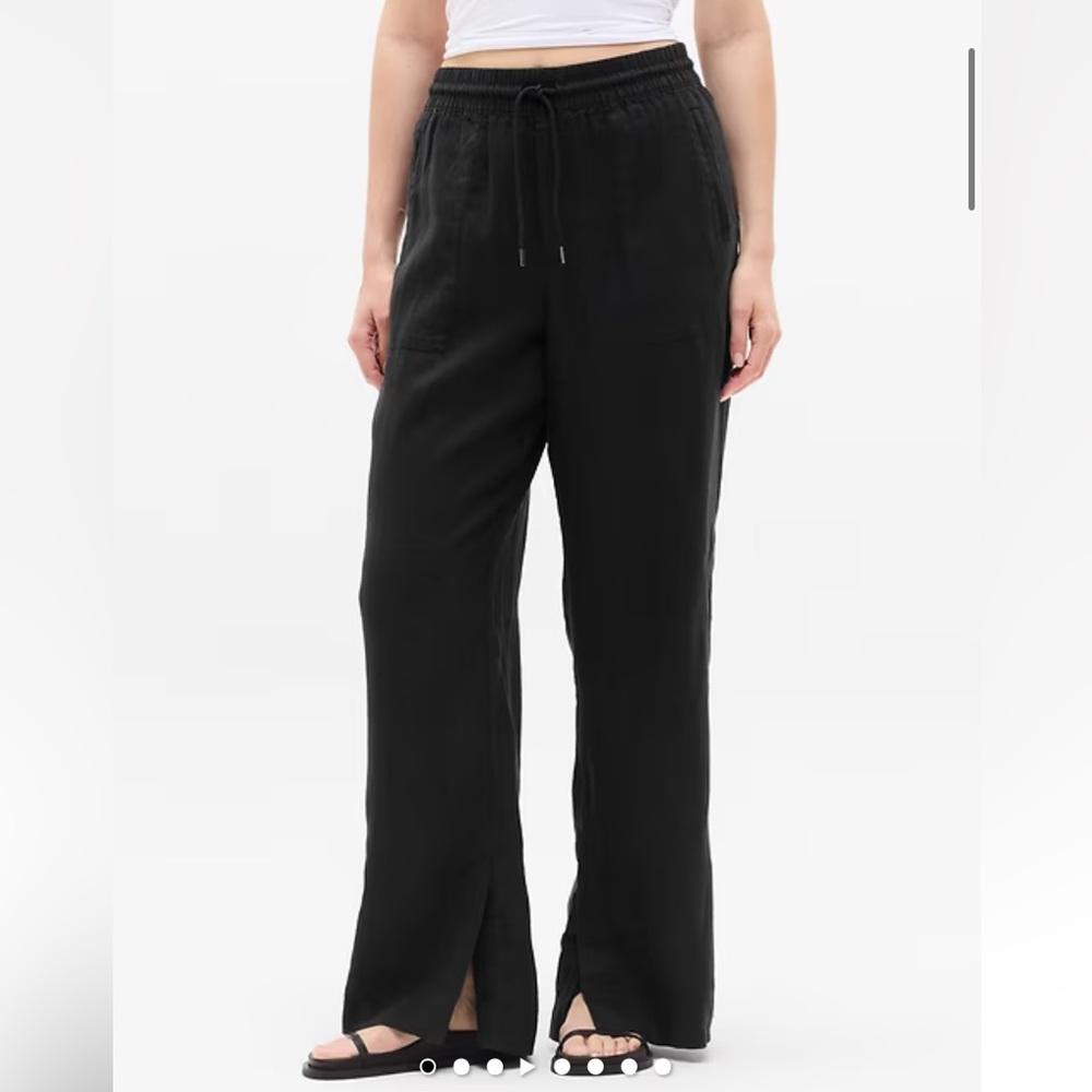 Athleta Retreat linen wide leg pant